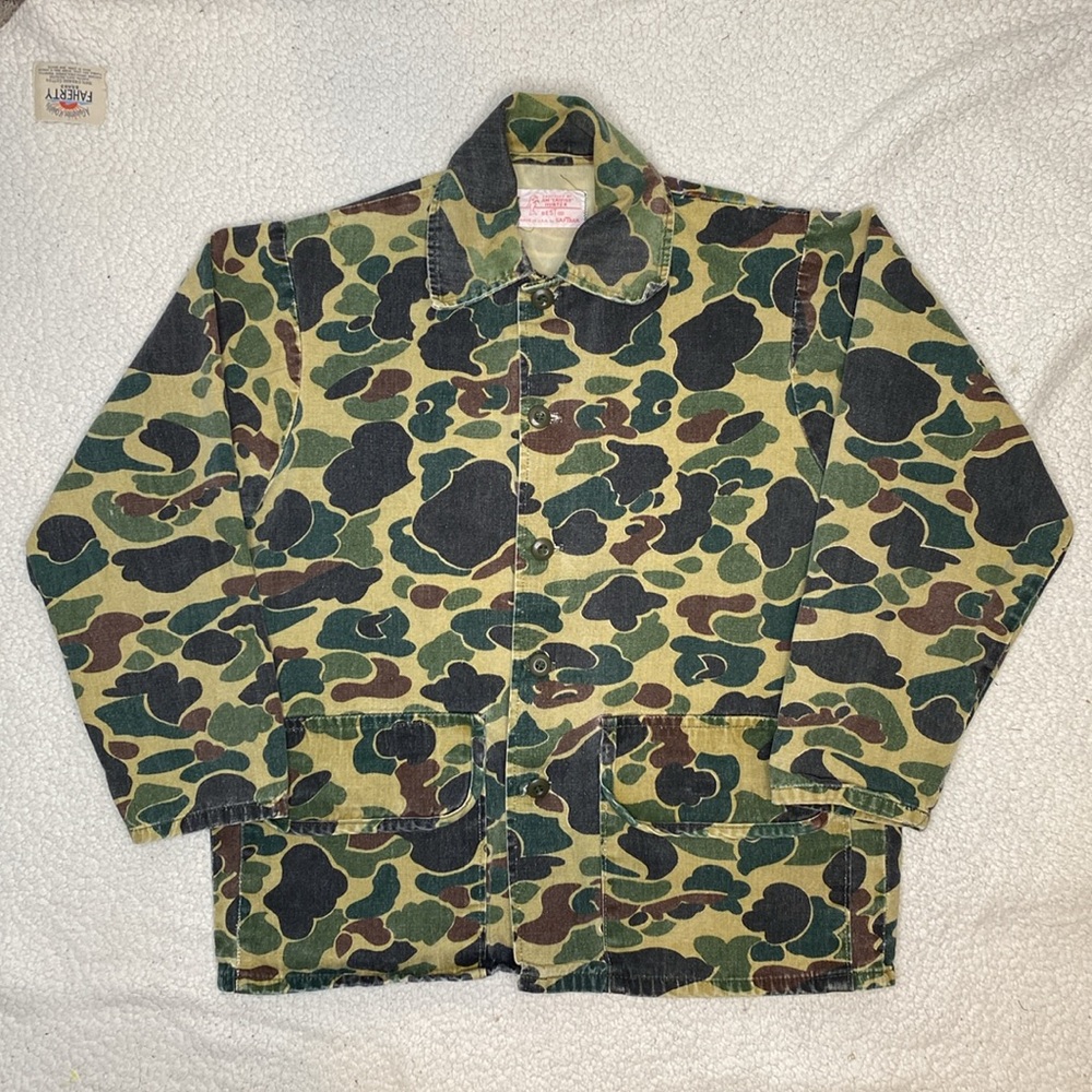 Vintage Saftbank Jim Catfish Hunter Camouflage Shacket: Size Medium
